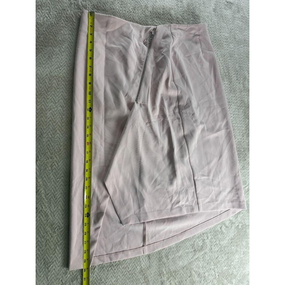 Bold Elements Asymmetric Midi Skirt Womens 14 Blush Pink Classic Formal NWT